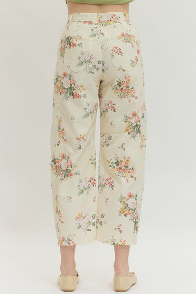 GG Entro Cream Floral Print Pant