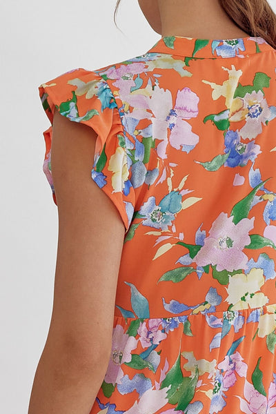GG Entro Orange Floral Dress