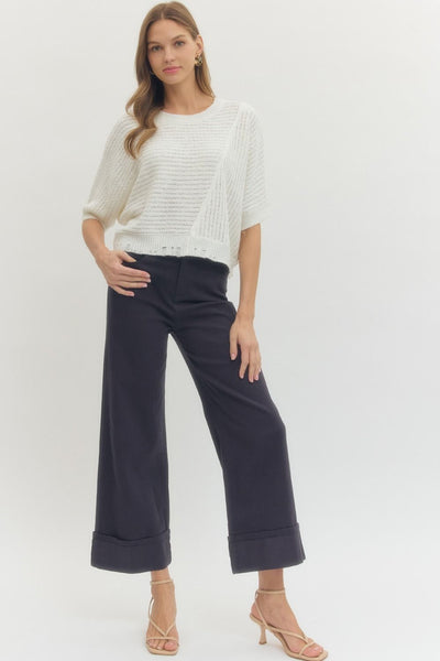 GG Entro Navy Cuffed Hem Jean